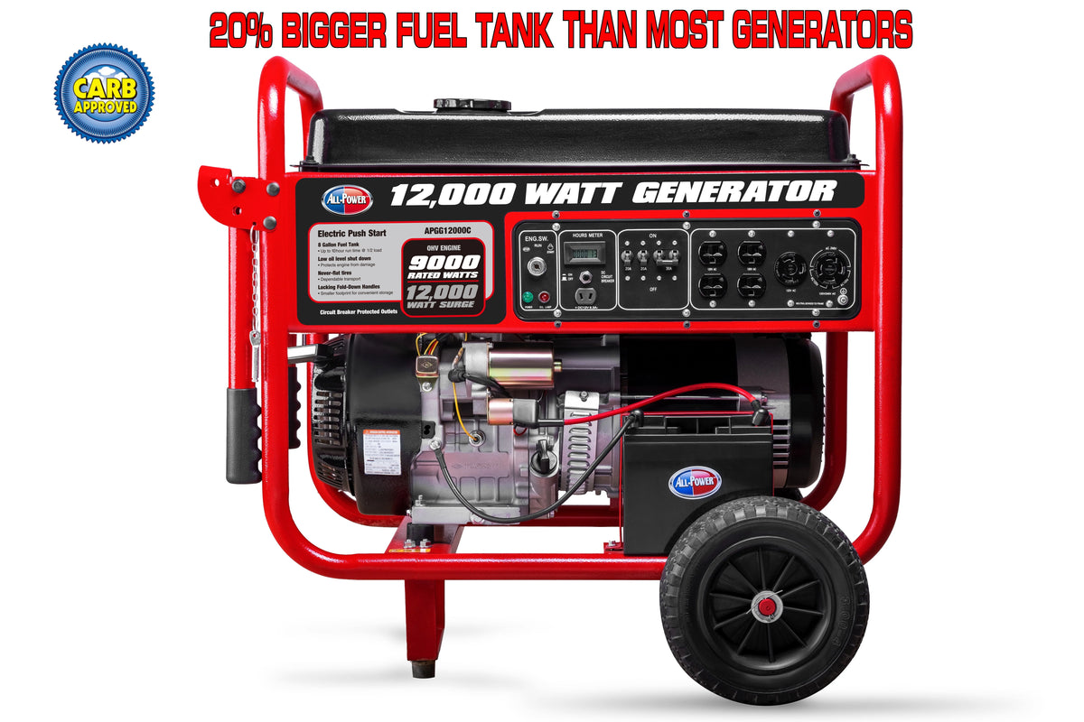 12000 Watt Portable Generator with Electric Start D99959