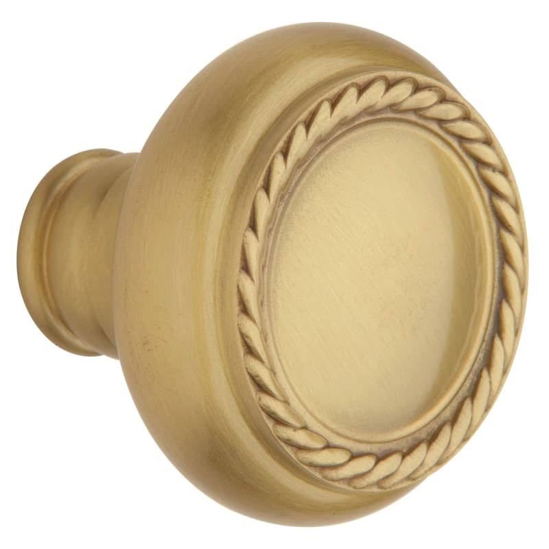 Satin Brass/Brown Knob Pair H985