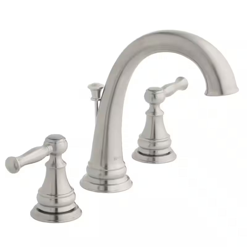 8 in. Widespread Double-Handle High-Arc Bathroom Faucet Brushed Nickel M7763