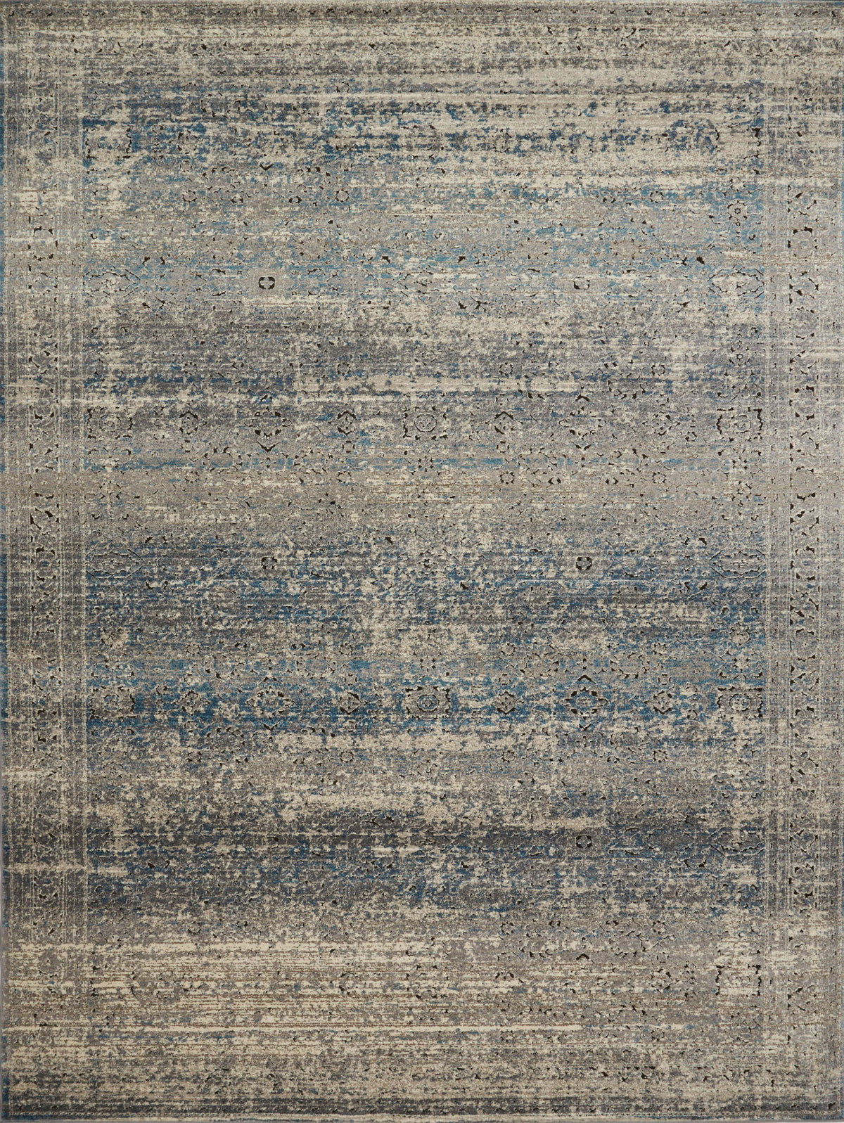 Grey Blue 9'6 x 13' Rug F984