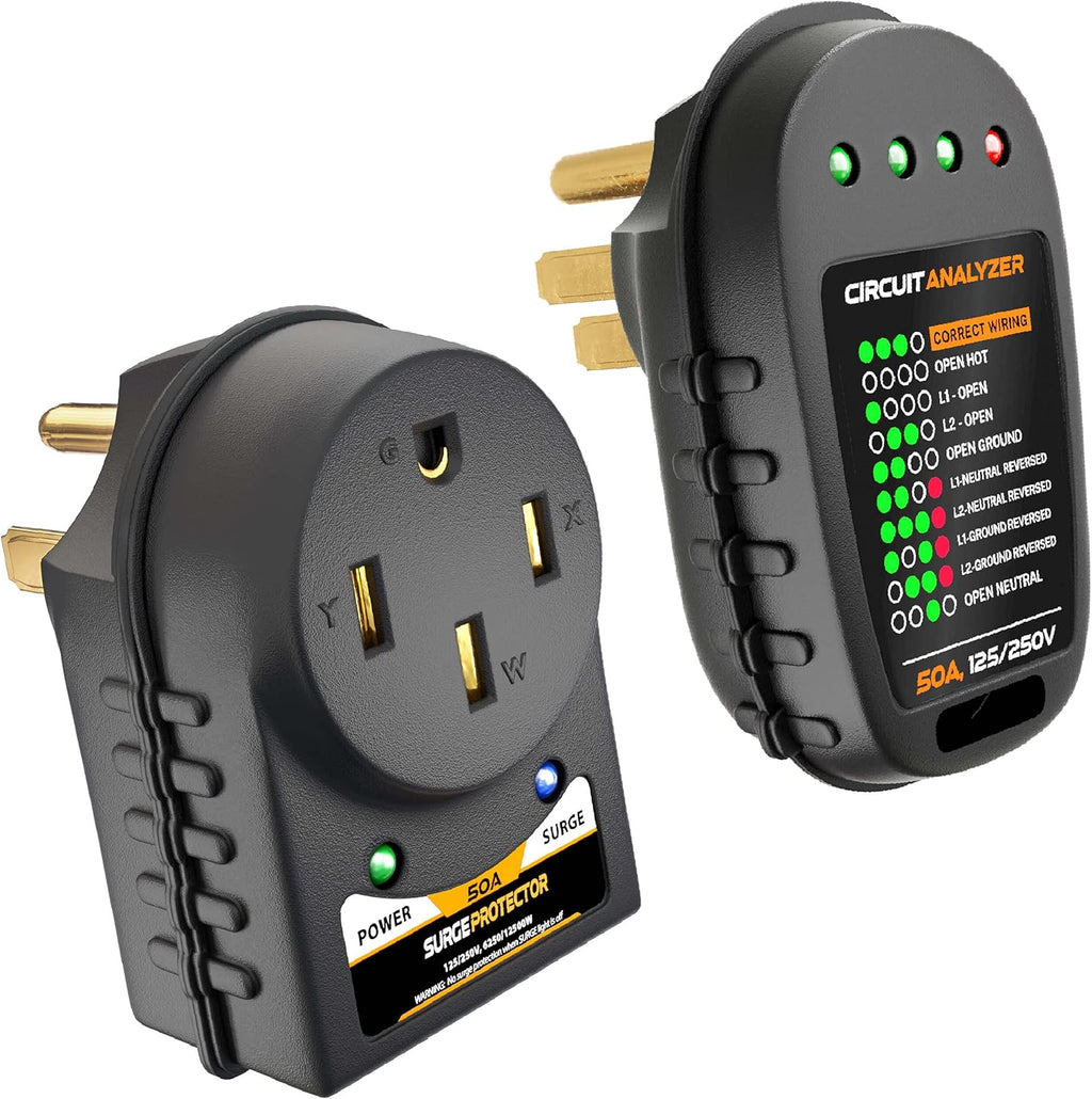 RV Surge Protector 50 Amp Circuit Analyzer Tester Module Pack of 2 J695