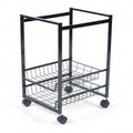 Black Mobile File Cart with Sliding Baskets Z2892