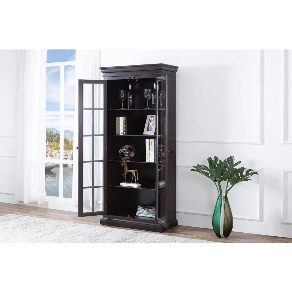 Cherry Storage Curio Cabinet T938754