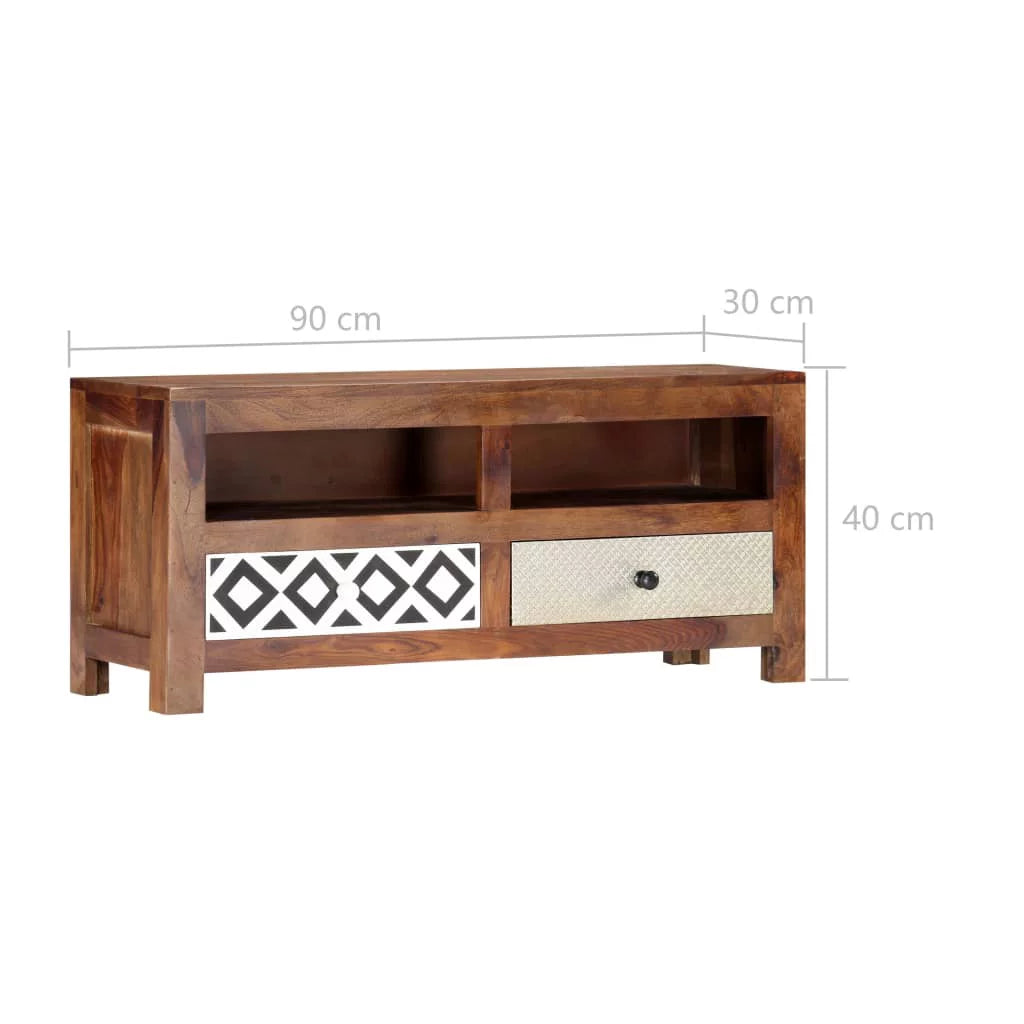 Solid Sheesham Wood TV Cabinet M210973