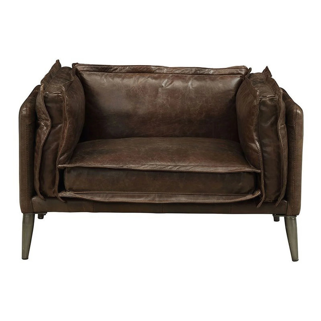 Leather Accent Wood Chair M294042