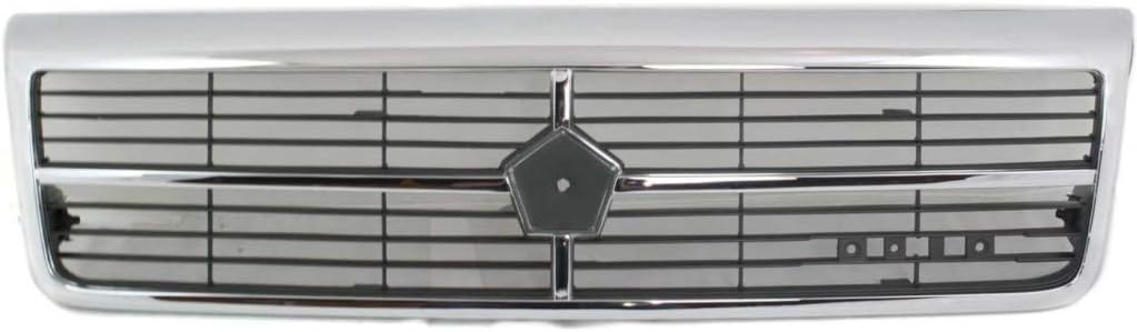 Chrome Shell Grille Assembly with Painted Black Insert X22854