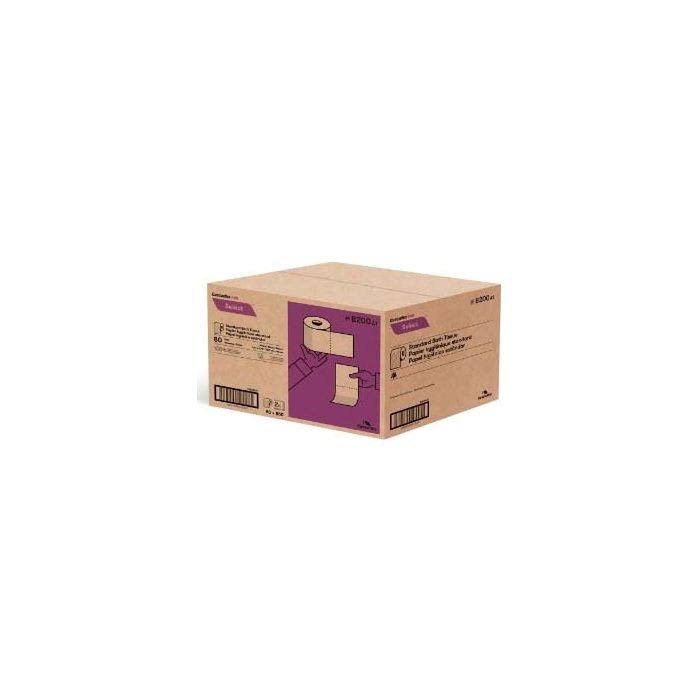 2-Ply White Bath Tissue, 550/Roll, 80/Carton D6102