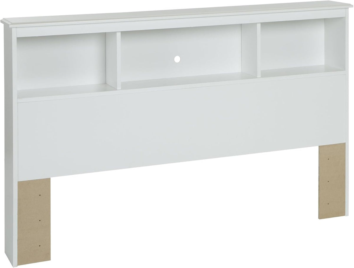 Pure White Bookcase Headboard J115