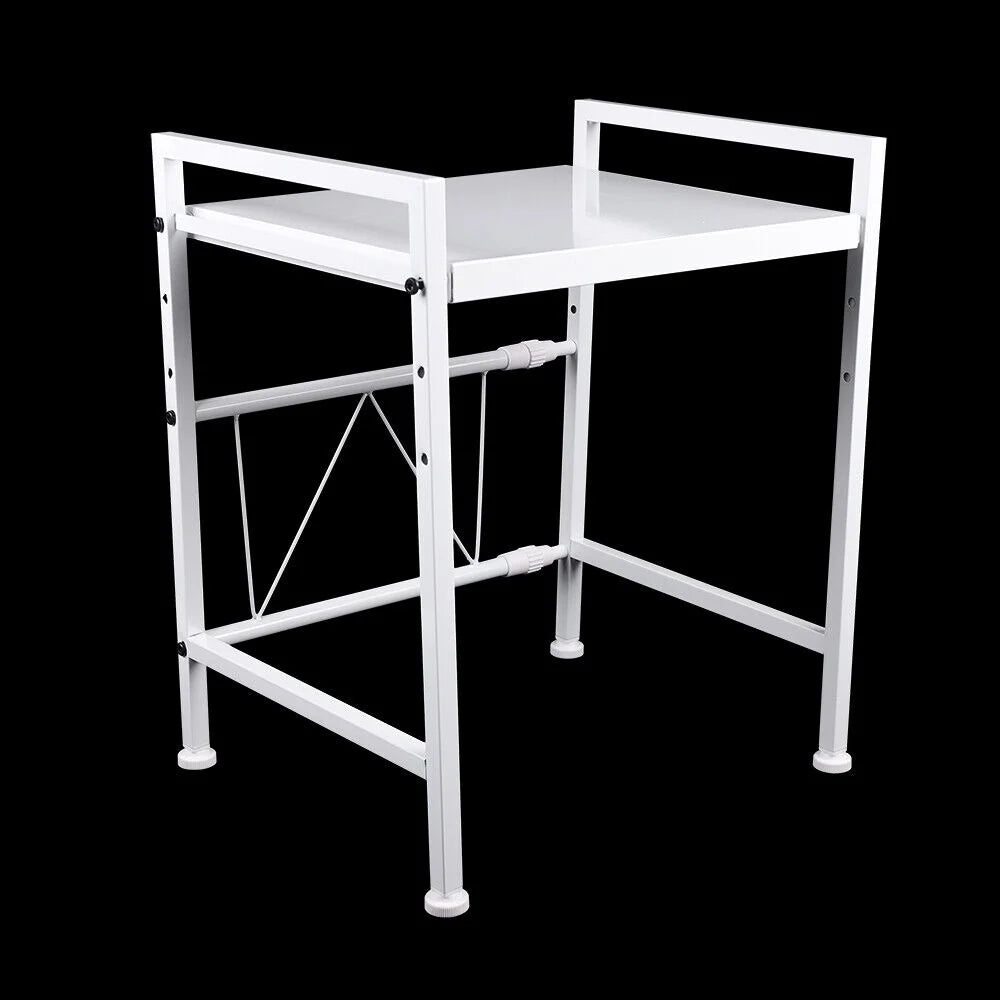 2-Tier Kitchen Storage Cart Microwave Oven Rack Stand Shelf S84672