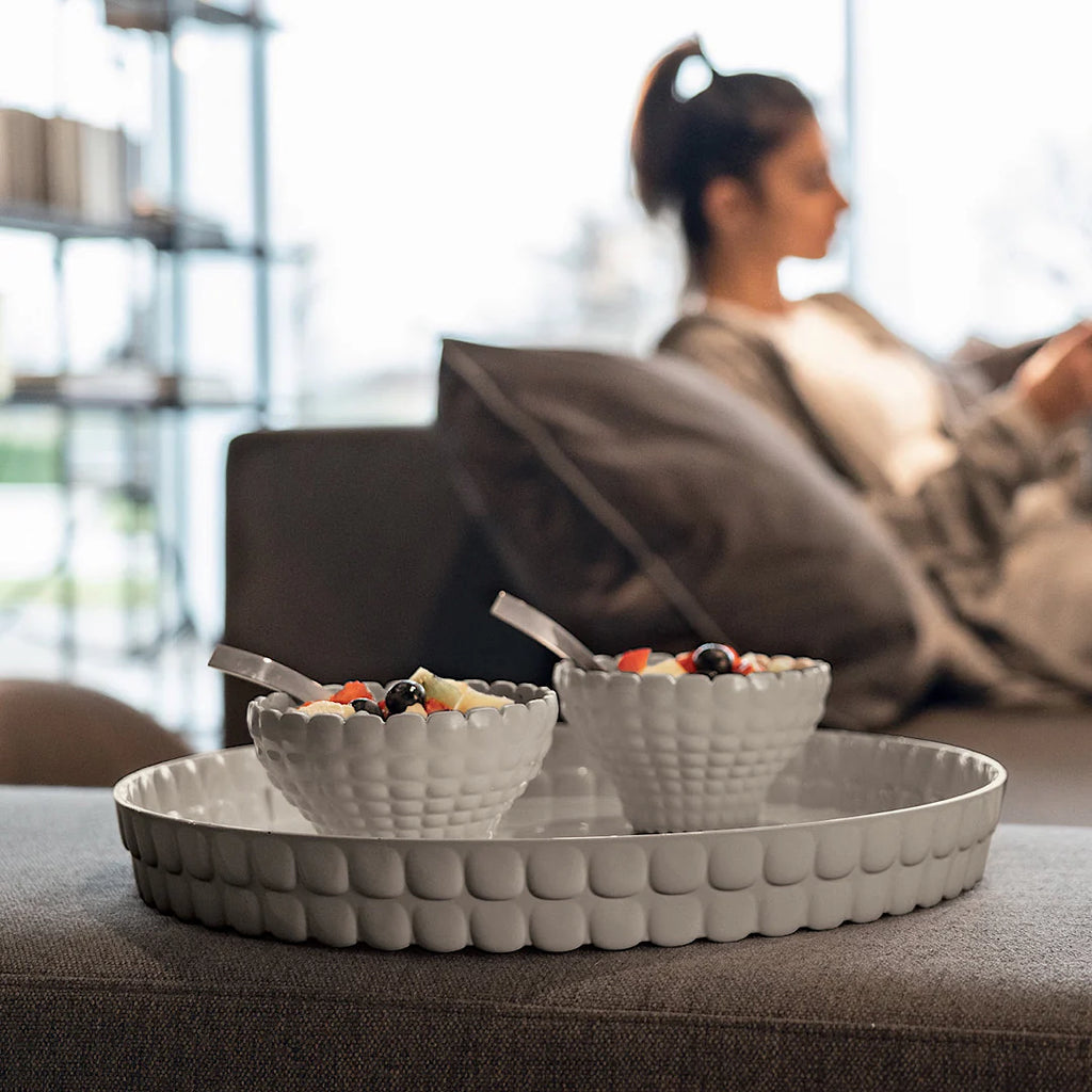 Milk white Round tray F898