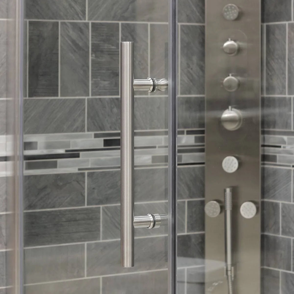 Chrome Pivot Shower Door Trim Q2079