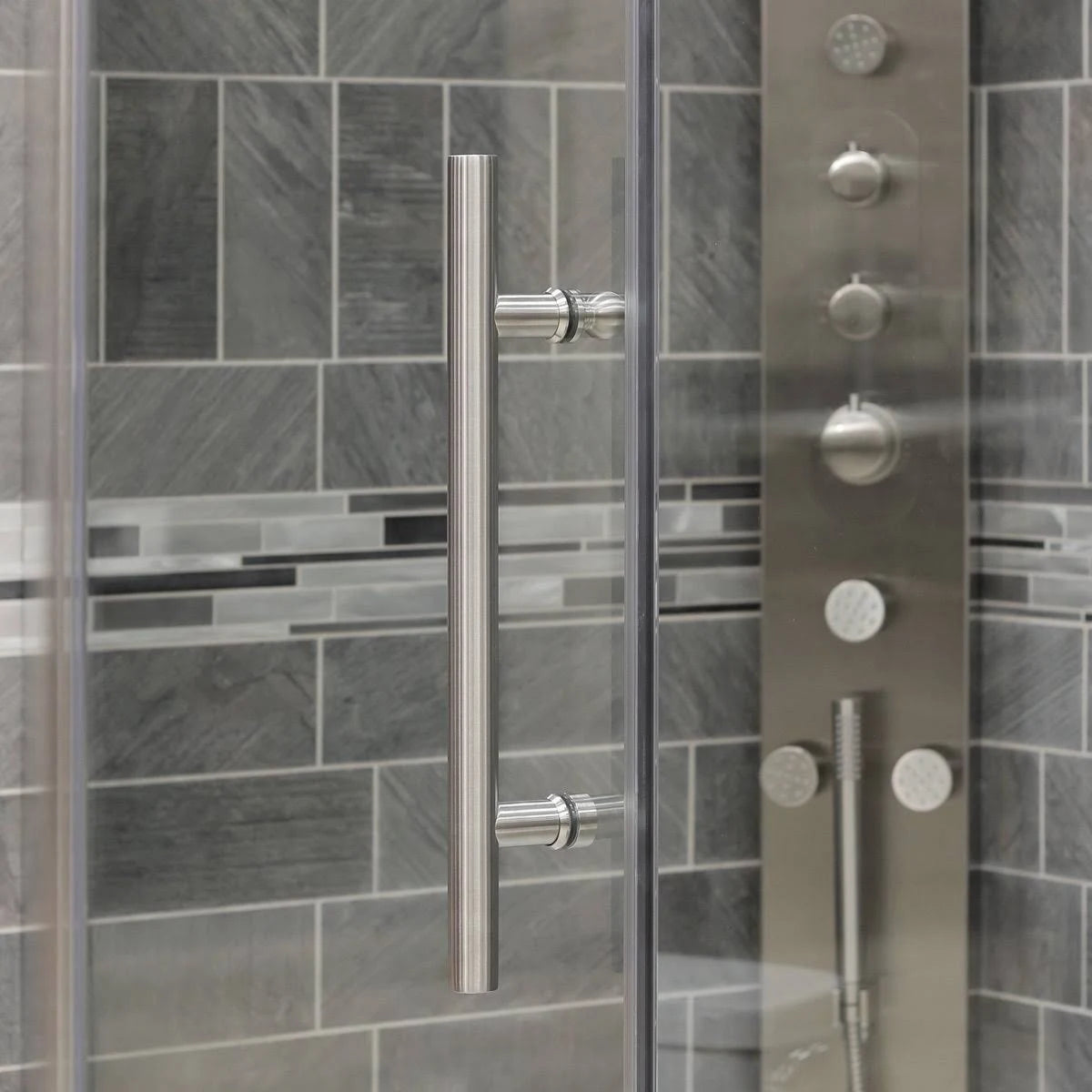 Chrome Pivot Shower Door Trim Q2079