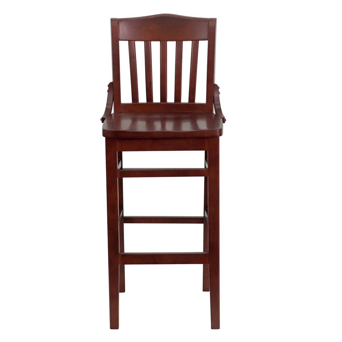 Wood Restaurant Dining Barstool R546644
