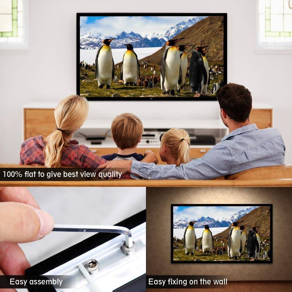 110x22 Fixed Wall-Mount Projector Screen V523044