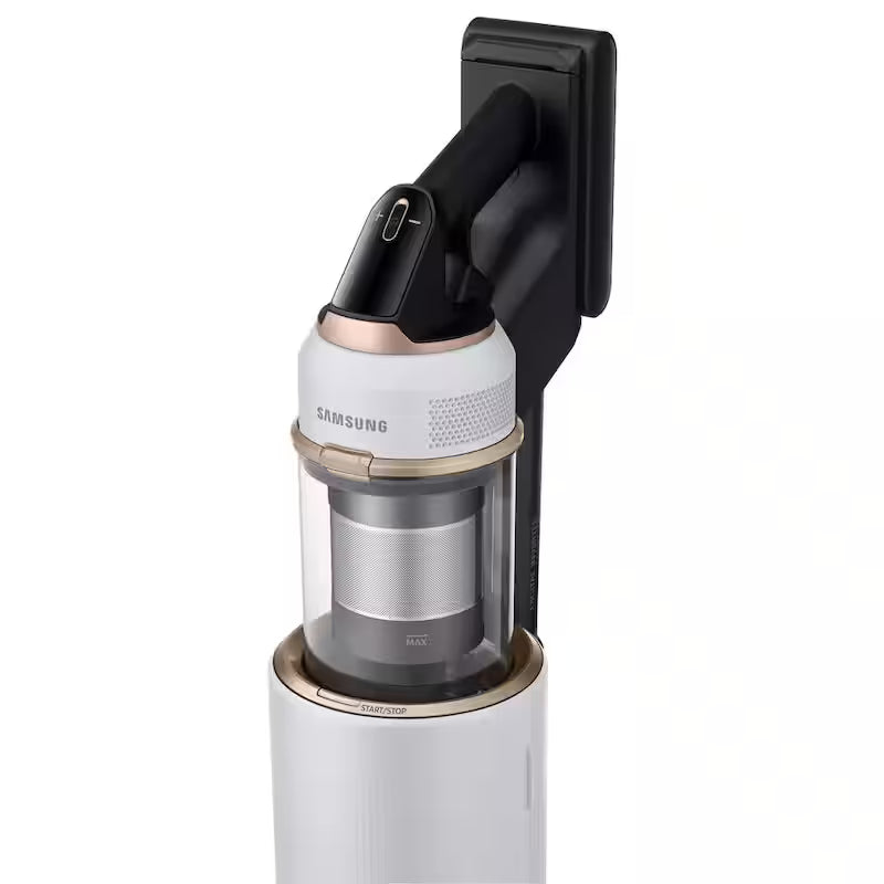 Cordless Stick Vacuum with Clean Station in Misty White G15549