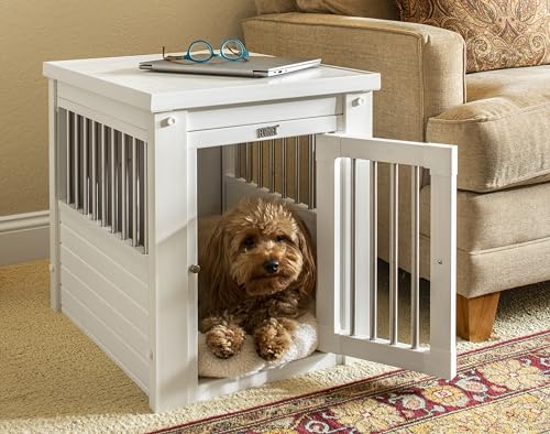 Black Medium Dog Crate End Table U4601
