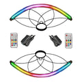 Pair of LED Lotus Petal Fans V182